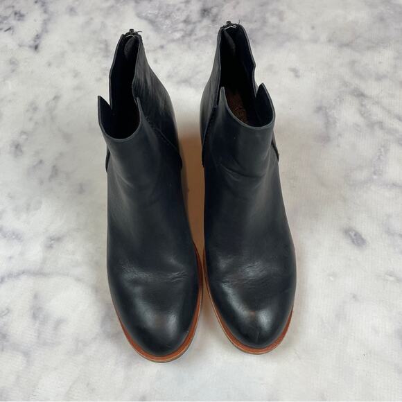 Kork-Ease Chandra Black Leather Ankle Booties - Picture 4 of 11